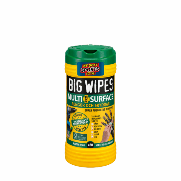 Big wipes Multi Surface 80 Dukar_Closed_Ny Doft Multi Surface, 80 dukar stängd burk