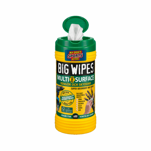 Big wipes Multi Surface 80 Dukar_Open_Ny Doft Multi surface, 80 dukar öppen burk