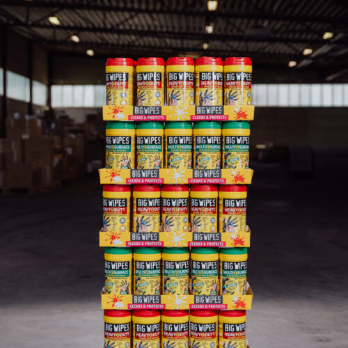 Pall Big Wipes bordsdisplay – kompakt exponeringsställ
